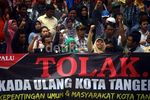 Aksi Menolak Pilkada Ulang Kota Tanggerang