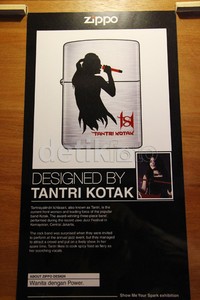 Desain Zippo dari Tantri dengan judul 'Wanita dengan Power'. Asep/detikHOT.
