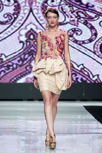 Jakarta, Indonesia - 21 Oktober. Imelda Kartini Concettismo. ESMOD Jakarta. Jakarta Fashion Week 2014 at Senayan City. 21 Oktober 2013. Jakarta. [Foto: Mohammad Abduh/Wolipop]