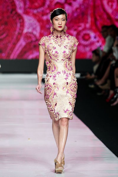 Jakarta, Indonesia - 21 Oktober. Imelda Kartini Concettismo. ESMOD Jakarta. Jakarta Fashion Week 2014 at Senayan City. 21 Oktober 2013. Jakarta. [Foto: Mohammad Abduh/Wolipop]