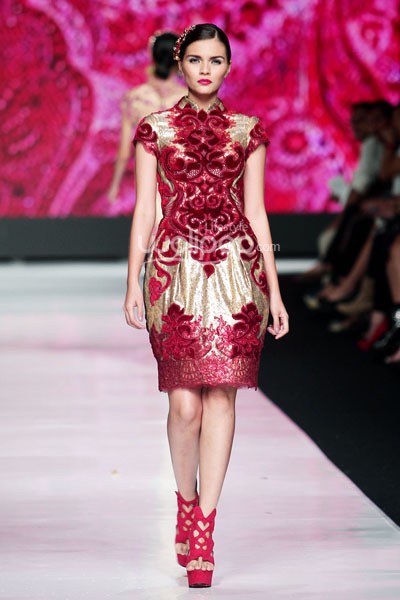 Jakarta, Indonesia - 21 Oktober. Imelda Kartini Concettismo. ESMOD Jakarta. Jakarta Fashion Week 2014 at Senayan City. 21 Oktober 2013. Jakarta. [Foto: Mohammad Abduh/Wolipop]