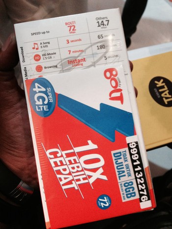 Oleh Internux, layanan 4G LTE ini dipasarkan dengan merek dagang Bolt. Brand ini diharapkan menjadi simbol representatif kecepatan akses internet generasi keempat saat ini.