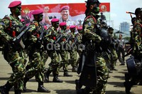 Defile pasukan Marinir.