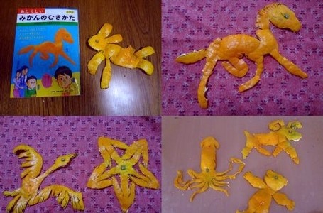 Mikan Art, Seni Mengupas Kulit Jeruk Mandarin