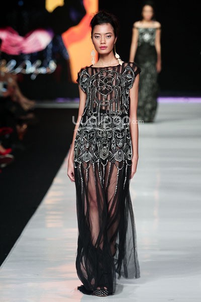 Jakarta, Indonesia - 21 Oktober 2013. Mel Ahyar Couture Collection. Jakarta Fashion Week 2014 at Senayan City. Jakarta. [Foto: Mohammad Abduh/Wolipop]