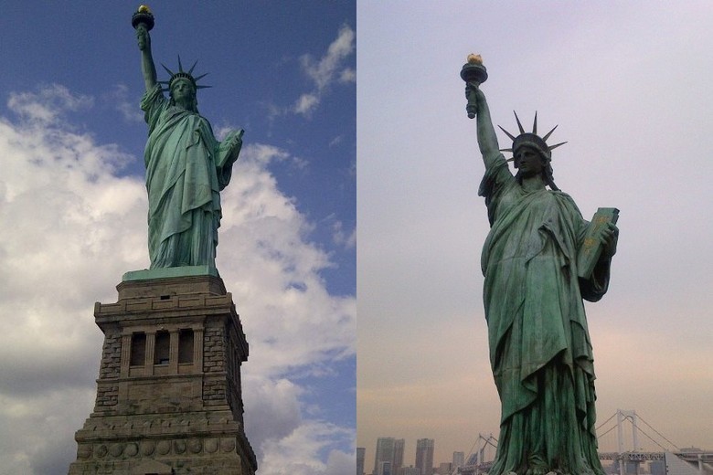 4 Perbedaan Patung Liberty Di New York Vs Tokyo