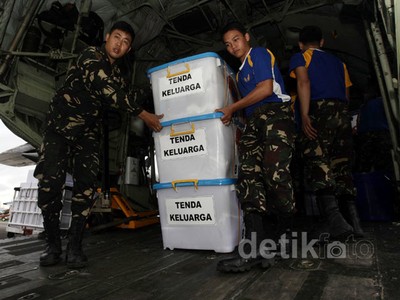 Bantuan BNPB Tiba di Roxas Filipina