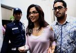 Nadya Mulya Jenguk Budi Mulya di Rutan KPK