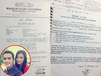 FPI DPW Kota Depok muncul membawa bukti-bukti Jonas Rivano telah memeluk agama Islam dan menikahi Asmirandah. (dok. detikHOT)