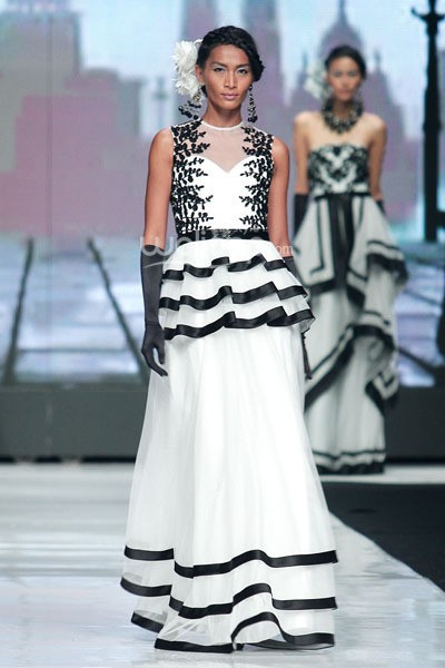 Jakarta, Indonesia - 22 Oktober. Gregorius Vici Spirit of Springs. Jakarta Fashion Week 2014 at Senayan City. 22 Oktober 2013. Jakarta. [Foto: Mohammad Abduh/Wolipop]