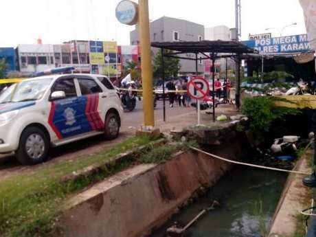 Ini Wujud Mobil, Motor dan Pospol yang Dirusak Oknum TNI di Karawang
