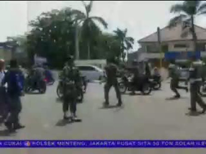 Pospol dan Sejumlah Kendaraan Dirusak Oknum TNI