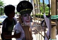 Ratu Atut  dijebloskan ke kerangkeng. Lamhot Aritonang/detikFoto.