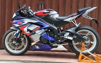 Modifikasi ini cukup sederhana, selain memainkan warna juga tidak banyak permainan modif yang lainnya. R6 ini hanya menggunakan aksesoris plug and play. (dok Ariawan)