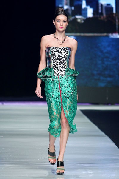 Jakarta, Indonesia - 22 Oktober. Oki Wong Muse. Jakarta Fashion Week 2014 at Senayan City. 22 Oktober 2013. Jakarta. [Foto: Mohammad Abduh/Wolipop]