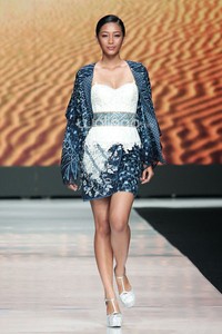 Jakarta, Indonesia - 22 Oktober. Misan Kopaka Ethnic Luxury. Jakarta Fashion Week 2014 at Senayan City. 22 Oktober 2013. Jakarta. [Foto: Mohammad Abduh/Wolipop]