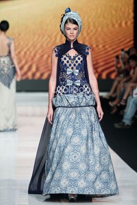 Jakarta, Indonesia - 22 Oktober. Misan Kopaka Ethnic Luxury. Jakarta Fashion Week 2014 at Senayan City. 22 Oktober 2013. Jakarta. [Foto: Mohammad Abduh/Wolipop]