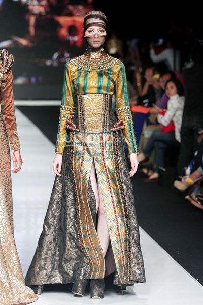 Jakarta, Indonesia - 22 Oktober. Fomalhaut Zamel Byzansation. Jakarta Fashion Week 2014 at Senayan City. 22 Oktober 2013. Jakarta. [Foto: Mohammad Abduh/Wolipop]