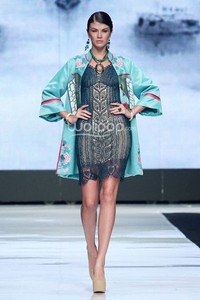 Jakarta, Indonesia - 22 Oktober. Fuji Tjandra Asia Syndrome. Jakarta Fashion Week 2014 at Senayan City. 22 Oktober 2013. Jakarta. [Foto: Mohammad Abduh/Wolipop]