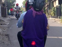 Foto di jalan raya Bubulak, Bogor. (Aditya)