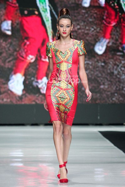 Jakarta, Indonesia - 22 Oktober. Angie Blaire Fearless. Jakarta Fashion Week 2014, at Senayan City. 22 Oktober 2013. Jakarta. [Foto: Mohammad Abduh/Wolipop]