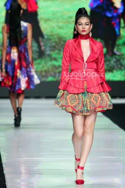 Jakarta, Indonesia - 22 Oktober. Angie Blaire Fearless. Jakarta Fashion Week 2014, at Senayan City. 22 Oktober 2013. Jakarta. [Foto: Mohammad Abduh/Wolipop]