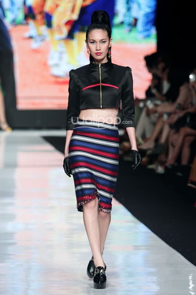 Jakarta, Indonesia - 22 Oktober. Angie Blaire Fearless. Jakarta Fashion Week 2014, at Senayan City. 22 Oktober 2013. Jakarta. [Foto: Mohammad Abduh/Wolipop]