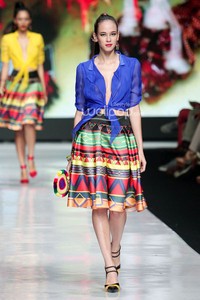 Jakarta, Indonesia - 22 Oktober. Angie Blaire Fearless. Jakarta Fashion Week 2014, at Senayan City. 22 Oktober 2013. Jakarta. [Foto: Mohammad Abduh/Wolipop]