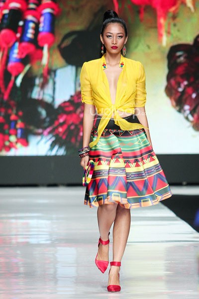 Jakarta, Indonesia - 22 Oktober. Angie Blaire Fearless. Jakarta Fashion Week 2014, at Senayan City. 22 Oktober 2013. Jakarta. [Foto: Mohammad Abduh/Wolipop]