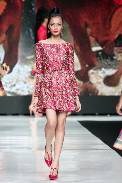 Jakarta, Indonesia - 22 Oktober. Angie Blaire Fearless. Jakarta Fashion Week 2014, at Senayan City. 22 Oktober 2013. Jakarta. [Foto: Mohammad Abduh/Wolipop]