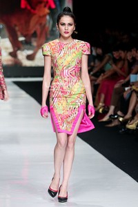 Jakarta, Indonesia - 22 Oktober. Angie Blaire Fearless. Jakarta Fashion Week 2014, at Senayan City. 22 Oktober 2013. Jakarta. [Foto: Mohammad Abduh/Wolipop]