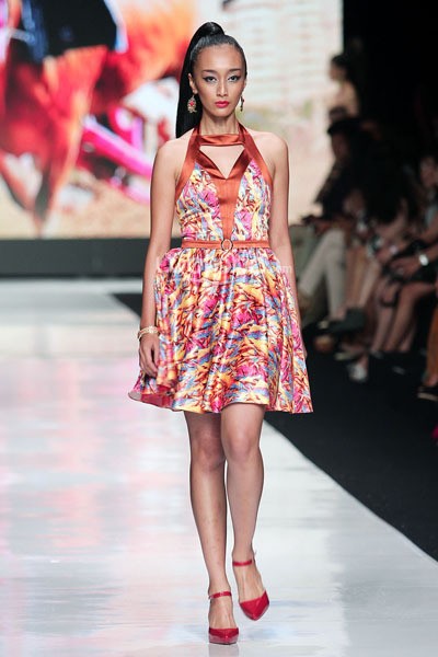 Jakarta, Indonesia - 22 Oktober. Angie Blaire Fearless. Jakarta Fashion Week 2014, at Senayan City. 22 Oktober 2013. Jakarta. [Foto: Mohammad Abduh/Wolipop]