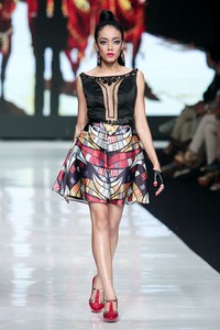 Jakarta, Indonesia - 22 Oktober. Angie Blaire Fearless. Jakarta Fashion Week 2014, at Senayan City. 22 Oktober 2013. Jakarta. [Foto: Mohammad Abduh/Wolipop]