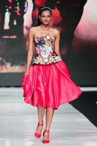 Jakarta, Indonesia - 22 Oktober. Angie Blaire Fearless. Jakarta Fashion Week 2014, at Senayan City. 22 Oktober 2013. Jakarta. [Foto: Mohammad Abduh/Wolipop]