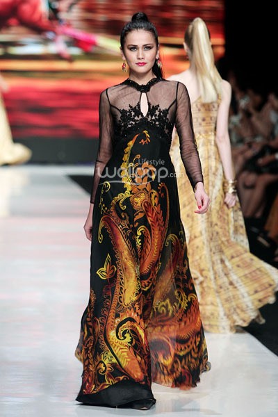 Jakarta, Indonesia - 22 Oktober. Angie Blaire Fearless. Jakarta Fashion Week 2014, at Senayan City. 22 Oktober 2013. Jakarta. [Foto: Mohammad Abduh/Wolipop]