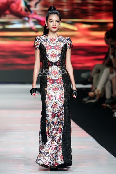 Jakarta, Indonesia - 22 Oktober. Angie Blaire Fearless. Jakarta Fashion Week 2014, at Senayan City. 22 Oktober 2013. Jakarta. [Foto: Mohammad Abduh/Wolipop]