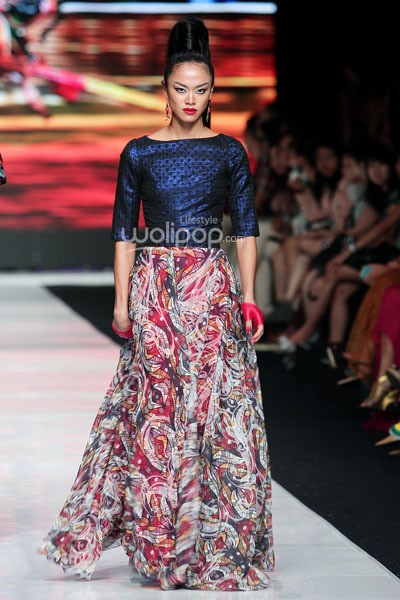 Jakarta, Indonesia - 22 Oktober. Angie Blaire Fearless. Jakarta Fashion Week 2014, at Senayan City. 22 Oktober 2013. Jakarta. [Foto: Mohammad Abduh/Wolipop]