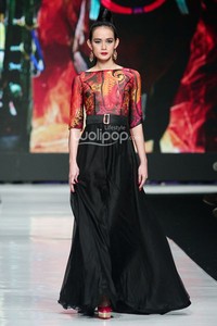 Jakarta, Indonesia - 22 Oktober. Angie Blaire Fearless. Jakarta Fashion Week 2014, at Senayan City. 22 Oktober 2013. Jakarta. [Foto: Mohammad Abduh/Wolipop]