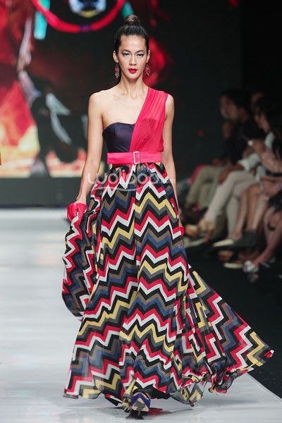 Jakarta, Indonesia - 22 Oktober. Angie Blaire Fearless. Jakarta Fashion Week 2014, at Senayan City. 22 Oktober 2013. Jakarta. [Foto: Mohammad Abduh/Wolipop]