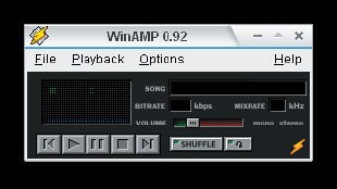 Setelah versi pertama akhirnya muncul WinAMP 0.92 dengan sedikit perubahan, yakni mulai dipakainya sejumlah tombol.