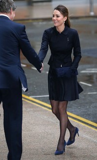 Kate Middleton tiba di lokasi acara. Chris Jackson/Getty Images.
