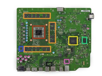     Inilah bentuk keseluruhan mainboard Xbox One. (credit foto: iFixit)