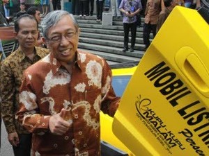 Menristek Puas Jajal Mobil Listrik Selo