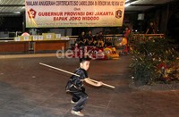 Wushu memeriahkan penyerahan penghargaan tersebut.