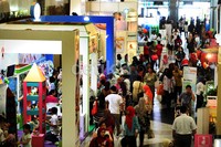 Pengunjung memadati pemeran bertema EDULAND tersebut.