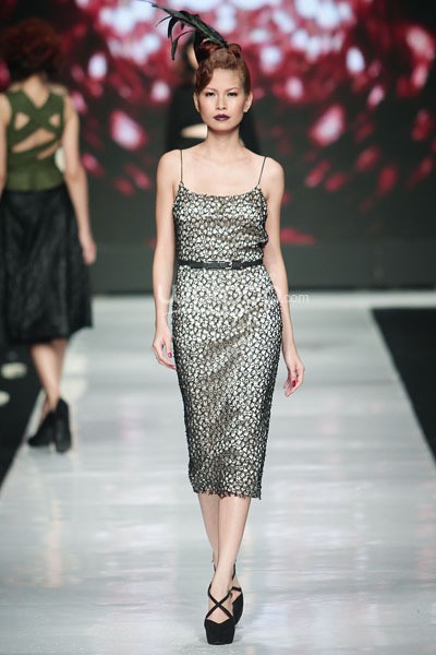 Jakarta, Indonesia - 23 Oktober 2013. Rinda Salmun, Hair Do by Irwan Doke It Girl of Fashion. Jakarta Fashion Week 2014 at Senayan City. Jakarta. [Foto: Mohammad Abduh/Wolipop]