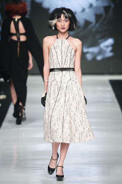 Jakarta, Indonesia - 23 Oktober 2013. Rinda Salmun, Hair Do by Irwan Doke It Girl of Fashion. Jakarta Fashion Week 2014 at Senayan City. Jakarta. [Foto: Mohammad Abduh/Wolipop]