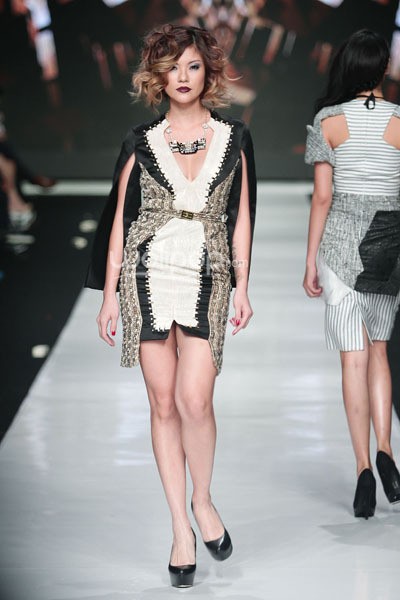 Jakarta, Indonesia - 23 Oktober 2013. Rinda Salmun, Hair Do by Irwan Doke It Girl of Fashion. Jakarta Fashion Week 2014 at Senayan City. Jakarta. [Foto: Mohammad Abduh/Wolipop]