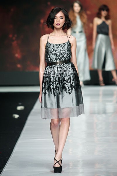 Jakarta, Indonesia - 23 Oktober 2013. Stella Rissa, Hair Do by Andy Lie It Girl of Fashion Loreal. Jakarta Fashion Week 2014 at Senayan City. Jakarta. [Foto: Mohammad Abduh/Wolipop]