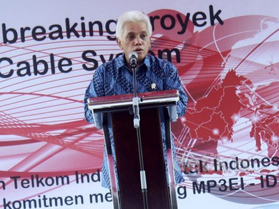 Hatta Groundbreaking Papua Cable System 2.000 Km